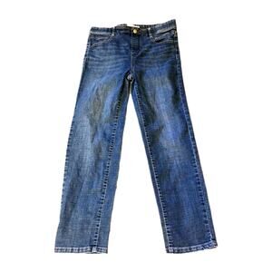Sag Harbor NY Jeggings Stretch Mom Jeans High Waist No Zip Pull On Tapered Leg